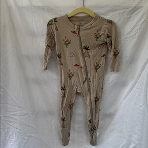KYTE BABY x HARRY POTTER Baby Zippered Bamboo Footie in Herbology- 3-6M
